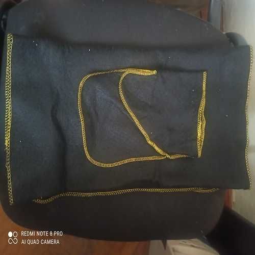 Набор для сауни: шапка, рукавиця, ковдра (чорний, білий колір)