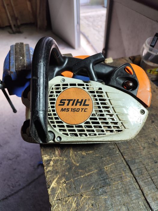 Stihl ms 150 motosserra poda avariada.
