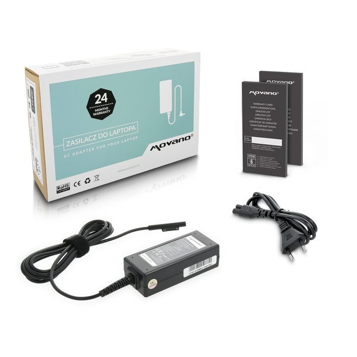 Carregador Multipinos 15V 2.58A para Surface Pro