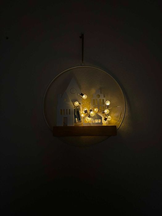 decoração com lâmpadas