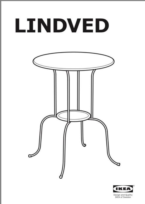 2 Mesas  de cabeceira ou de apoio Ikea Lindved