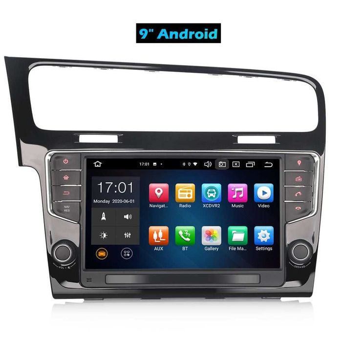 Auto-rádio android 14 Golf 7 2013 9 polegadas e Modelo Tesla