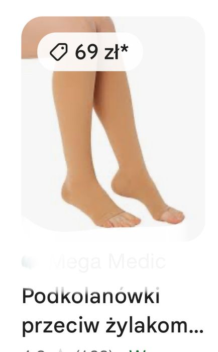 Podkolanówki uciskowe