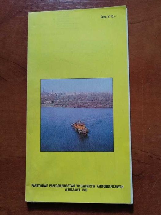 Plan miasta Sandomierz. Stara mapa z 1980 r.