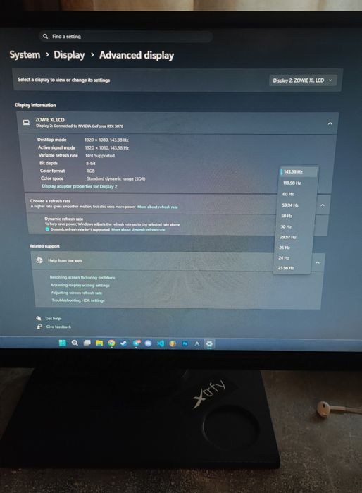 Монітор 24.5" BenQ Zowie XL2536 (9H.LGALB.QBE)