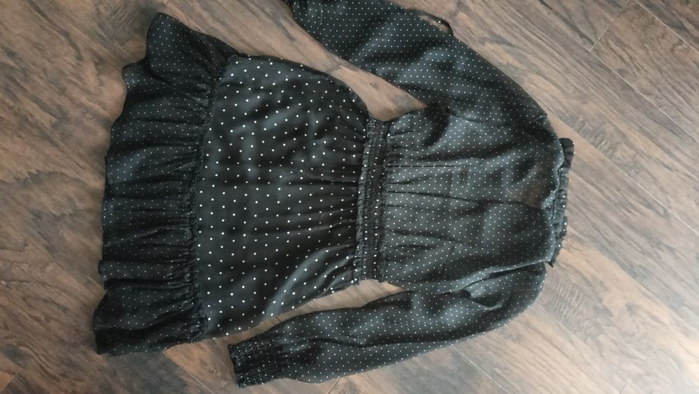 Sukienka Cropp XS czarna w kropki