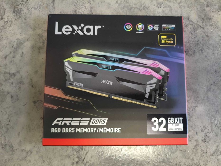 Pamięć RAM Lexar Ares RGB 32GB DDR5 6800MHZ CL34 (2x16GB)