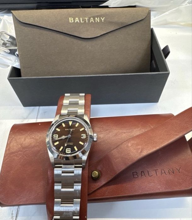 Baltany dial chocolate como novo 40h 36mm safira,