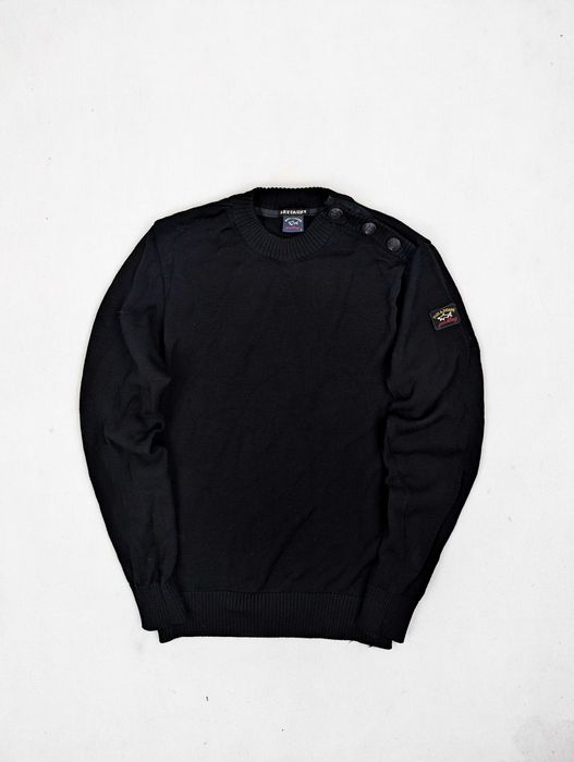 Paul & Shark sweter czarny S wełna