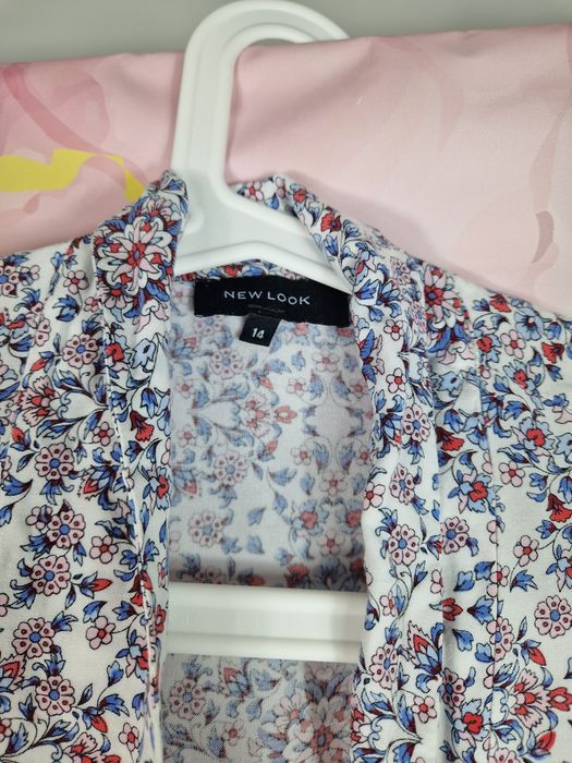 Marynarka żakiet narzutka wiskoza new Look 42 XL kwiaty