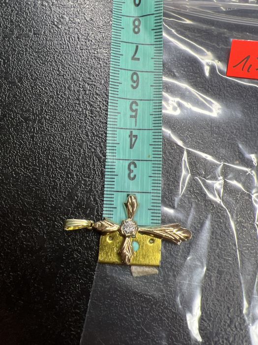 Złoty krzyżyk próba 585