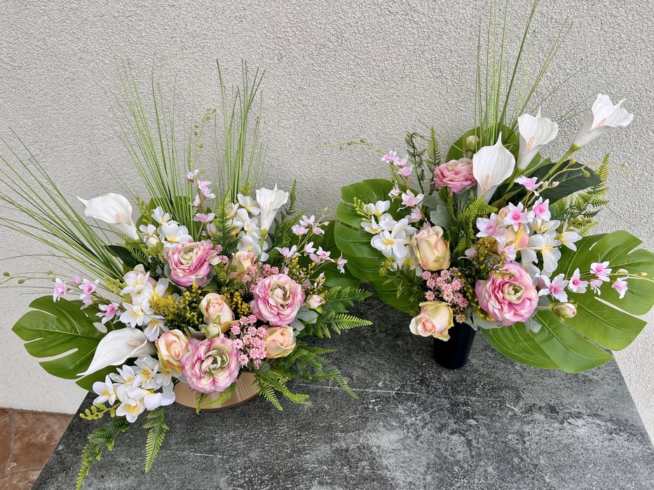 Komplet na grób woosenny premium Wiązanka