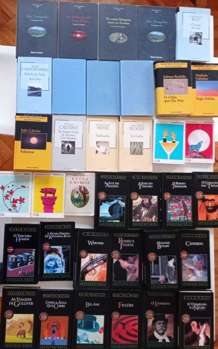 Saramago, Joyce, Sartre, Steinbeck, Calvino, Borges, etc