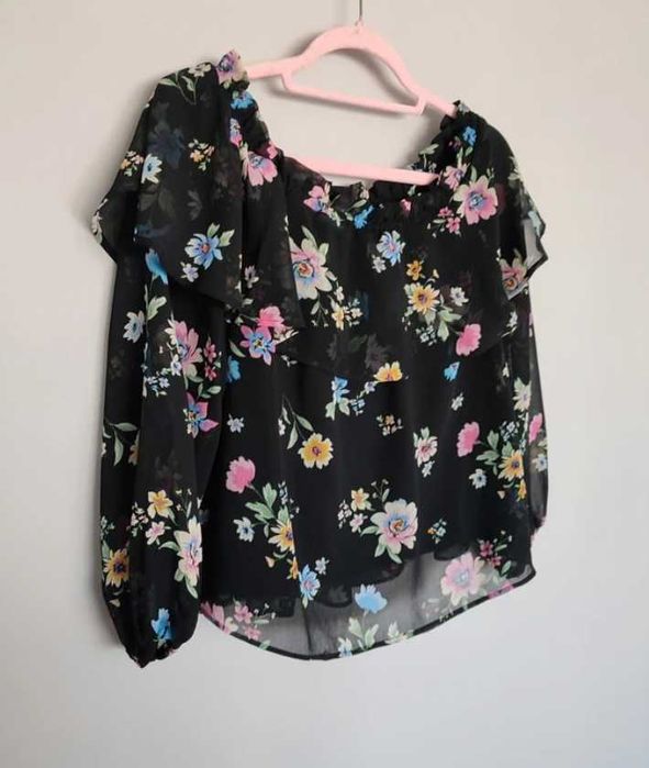 Bluzka hiszpanka H&M w kwiaty