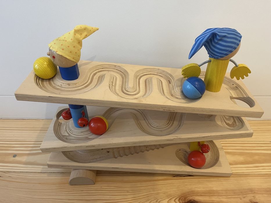 Haba Tabogan Pista de Bolas Deslizantes Brinquedo de Madeira 18M+