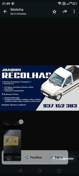 Mudança limpeza de garagem armazém oficina sótão arrecadação etc