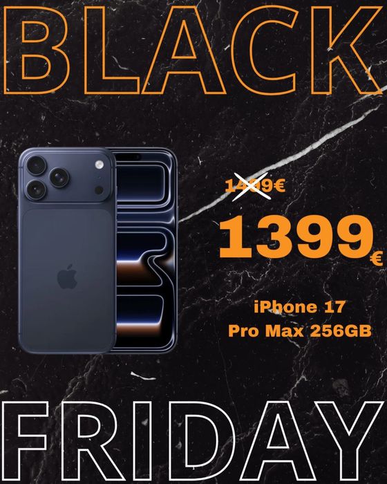 IPHONE 17 PRO MAX 256GB NOVO BLACK FRIDAY