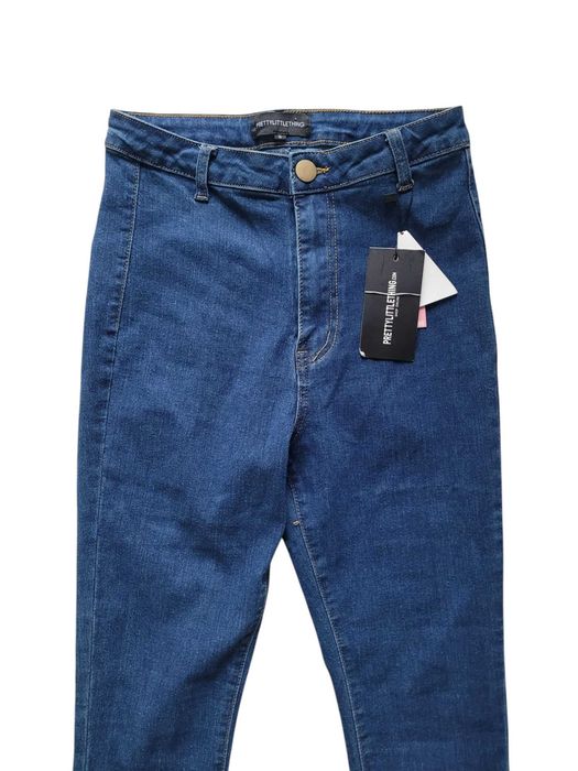 Nowe jeansy skinny high waist 34,XS PrettyLittleThing wysoki stan