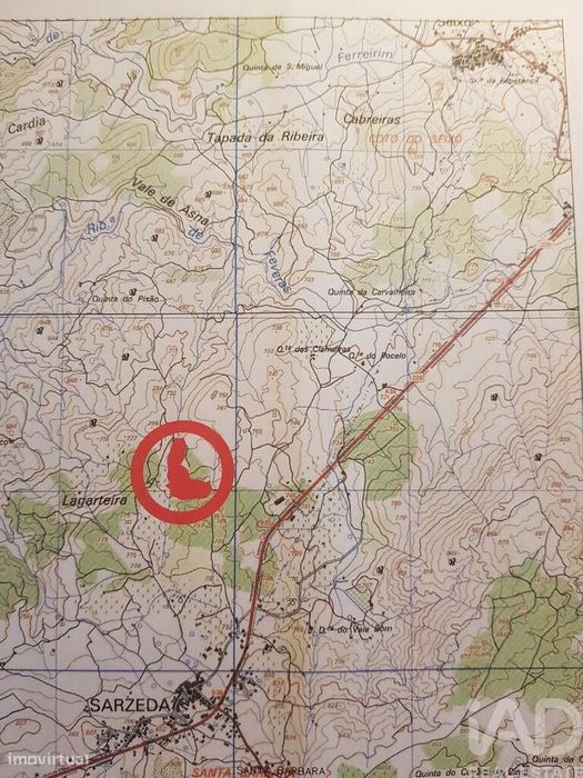 Terreno em Sernancelhe e Sarzeda de 44527,00 m2