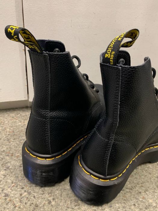 Черевики Dr. Martens Jadon Platform 40 41 чорні шкіряні на платформі