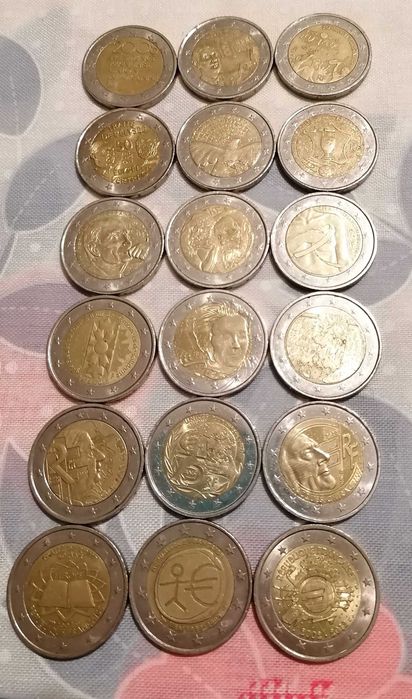 Troco moedas comemorativas de 2€