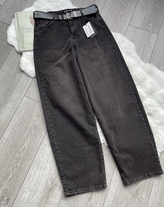 коричневі джинси баггі