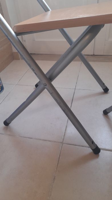 3 cadeiras dobráveis cozinha