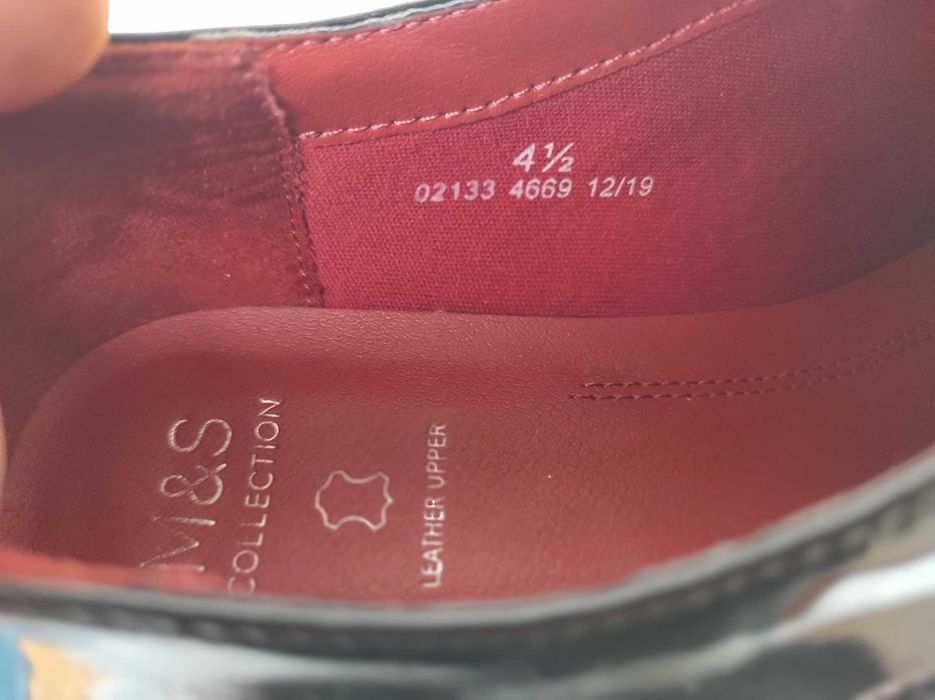 Брендовие кожанние туфли marks&spencer collection р.38