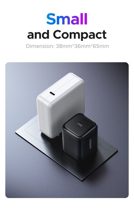 Зарядний пристрій 45W UGREEN X524 - GaN Блок MFi PD QC Вт