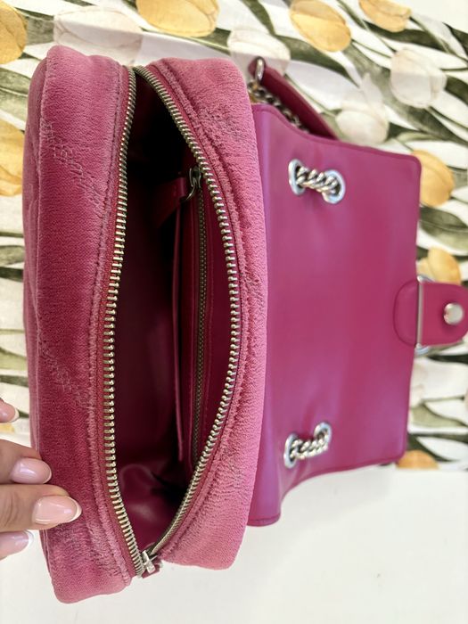 Pinko Mini Love Puff Maxi Quilt Velvet Bag