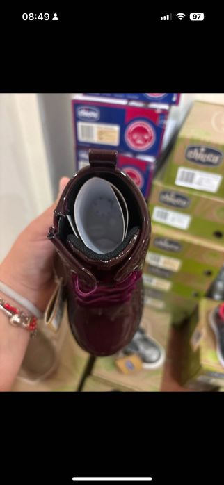 Bota verniz Bordo n26 Chicco