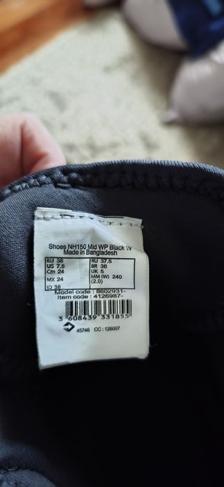 Botas de caminhada mulher usadas apenas uma vez