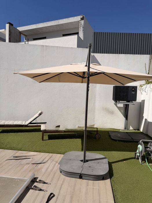 Chapeu de sol para jardim + base