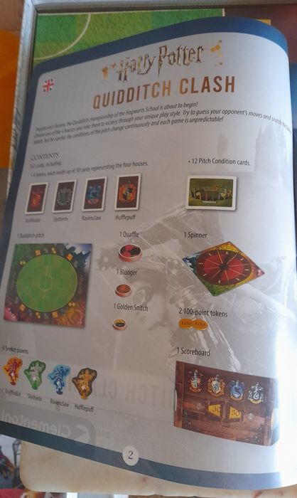 Jogo tabuleiro familiar Quidditch Clash Harry Potter Clementoni Itália
