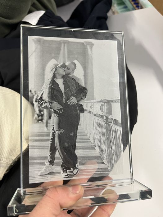 Foto Gravada a Laser em Cristal/Vidro - Presente Único e Eterno
