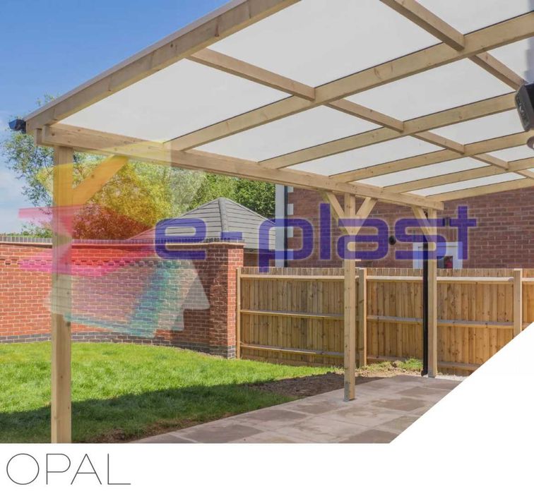 Poliwęglan komorowy zestaw na zadaszenie 10mm 4000x6300mm