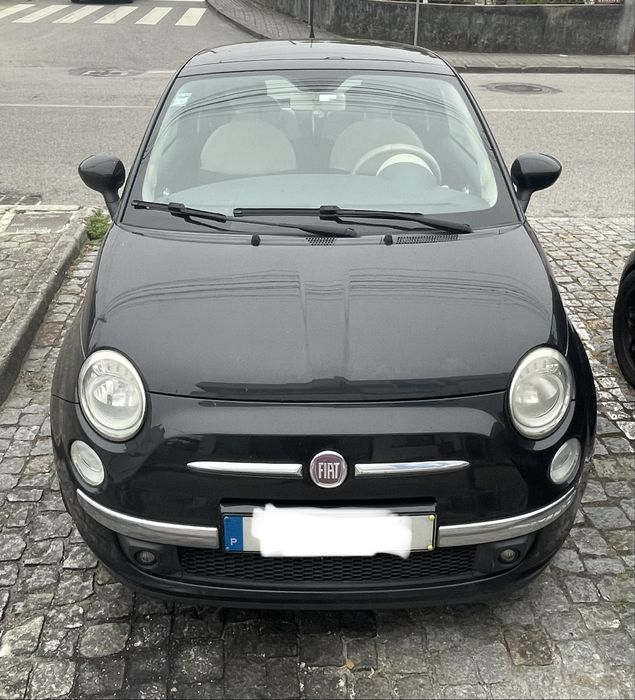 Fiat 500 1.3 95cv beige interior teto panoramico