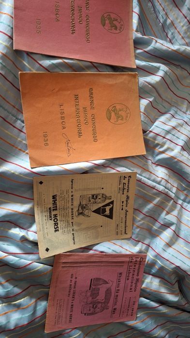 Programas concurso hipico Lisboa anos 30 hipismo equitação