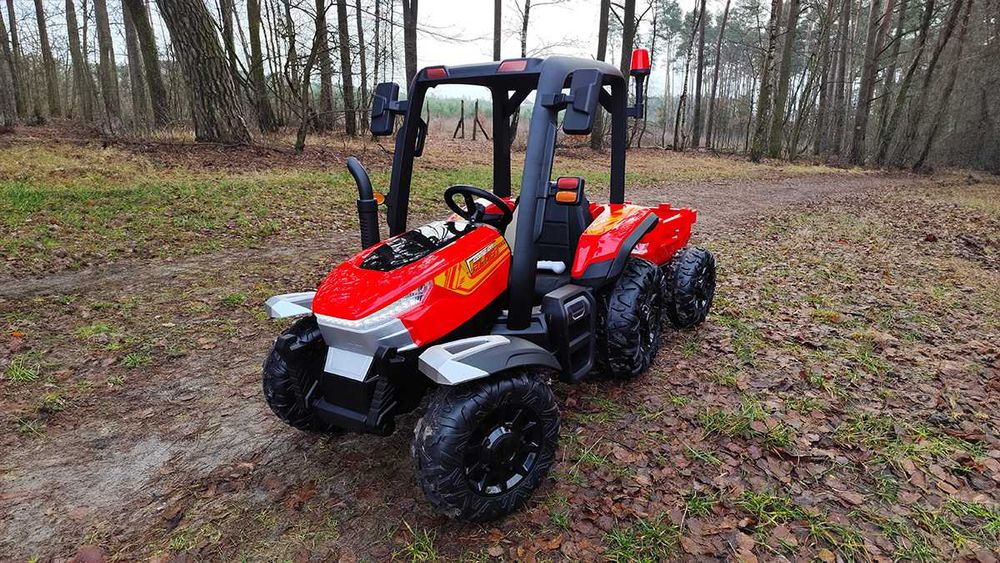 Duży Traktor Na Akumulator z Przyczepką - 24V - 400W - NOWE - PILOT