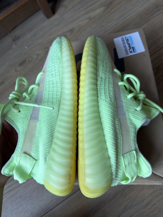 Adidas Yeezy Boost 350 V2 Glow in Dark buty sneakersy zielone 42 2/3