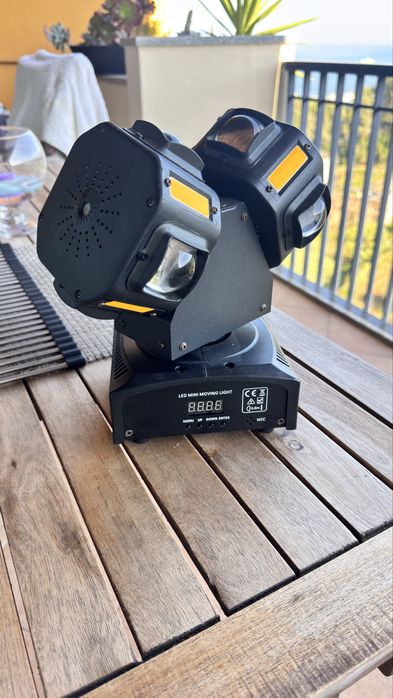 máquina de luz dmx de cabeça giratória