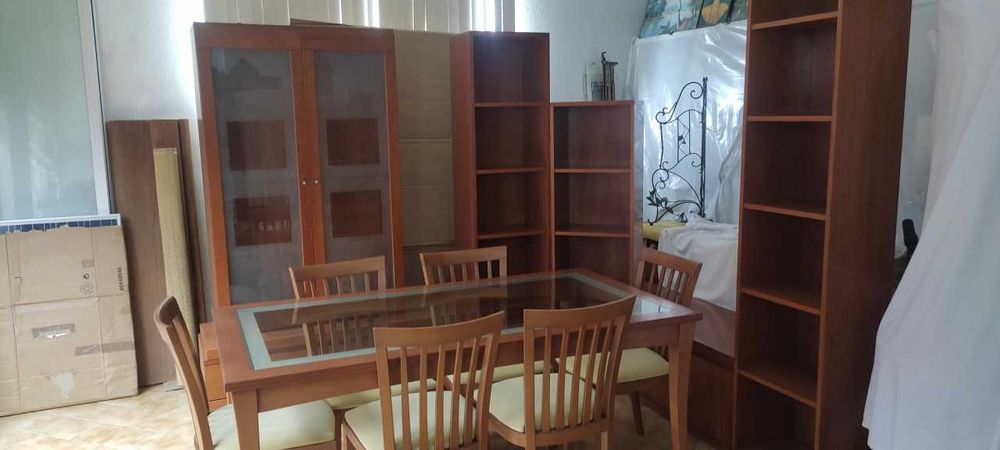 mobilia de sala moderna madeira maciça