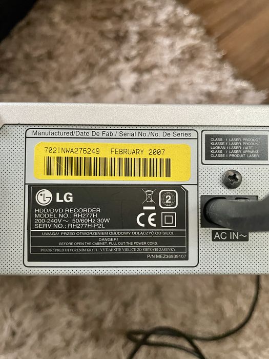 Nagrywarka DVD LG Electronics RH277H