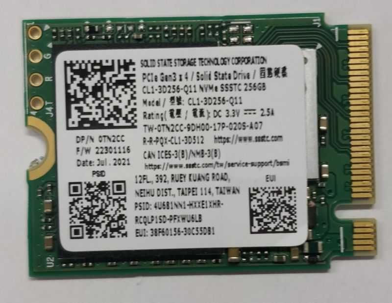 Disco SSD NVMe PCIe M.2 256GB