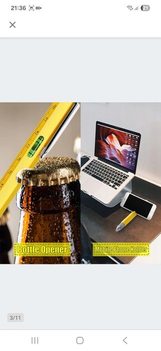 Wielofunkcyjny długopis narzędziowy 9 w 1poziomica śrubokręt rysik lat