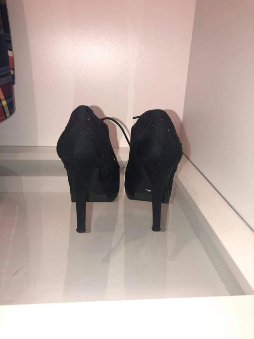 Czarne botki rozm 39-25cm