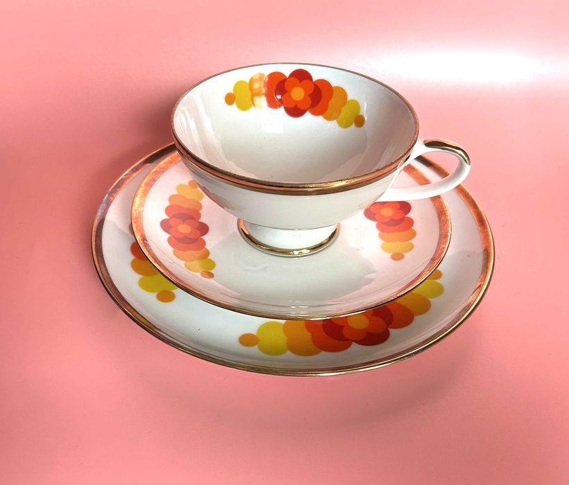 Filiżanka i talerzyki,Eschenbach Bavaria-Germany.Uzupełnij swój serwis