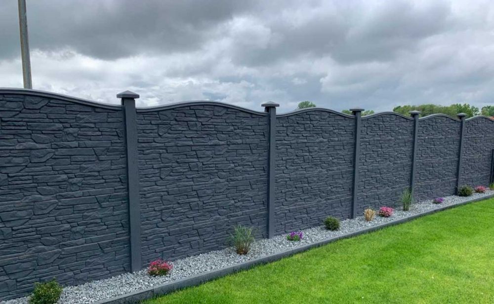 Ogrodzenia betonowe-palisadowe jedno-dwustronne Transport ciężarowyHDS