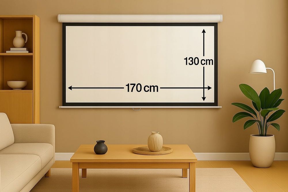 EKRAN PROJEKCYJNY ŚCIENNY AVC-M170 84" 170X130 AV Centrum Bydgoszcz