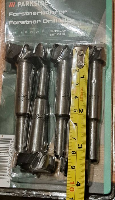 Набор ступінчастих свердл,свердла Форстнера Parkside PSB 6 A1
